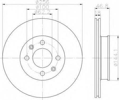 BREMSSCHEIBE 8DD355116561