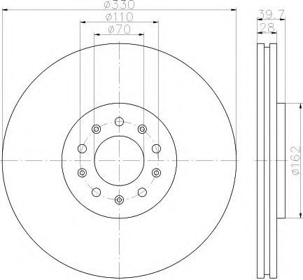 BREMSSCHEIBE 8DD355116661