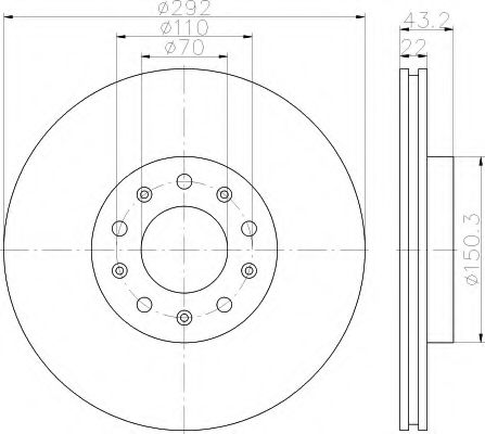 BREMSSCHEIBE 8DD355116691