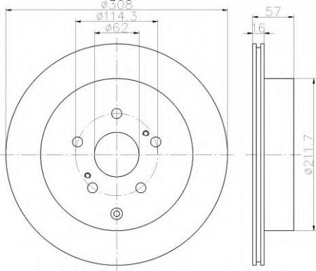 BREMSSCHEIBE 8DD355116781