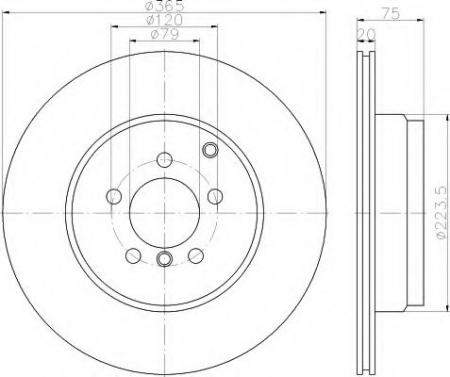 BREMSSCHEIBE 8DD355116961