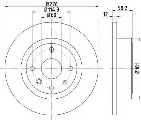 BREMSSCHEIBE 8DD355116991