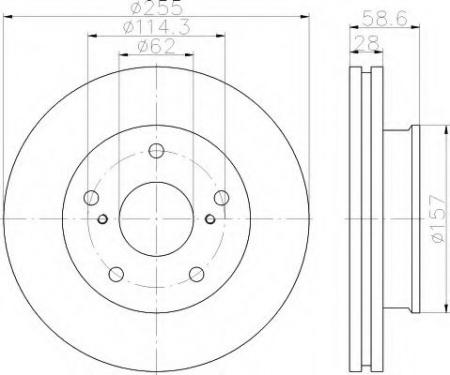 BREMSSCHEIBE 8DD355117001