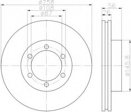 BREMSSCHEIBE 8DD355117041