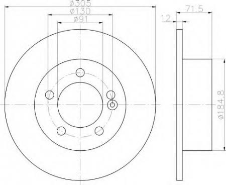 BREMSSCHEIBE 8DD355117141