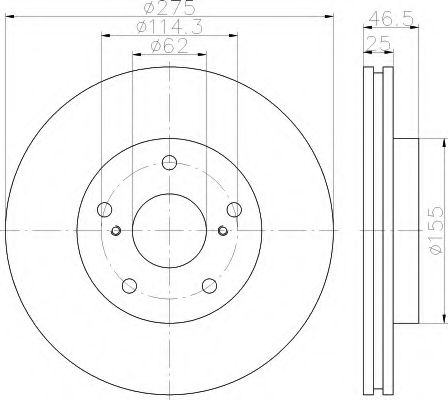 BREMSSCHEIBE 8DD355117361