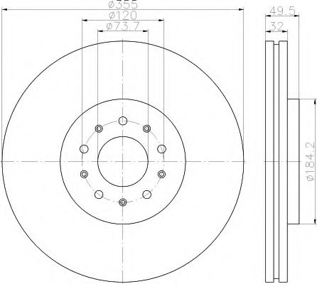 BREMSSCHEIBE 8DD355117391