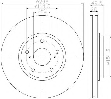 BREMSSCHEIBE 8DD355117451