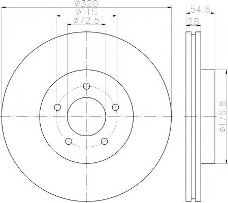 BREMSSCHEIBE 8DD355117801