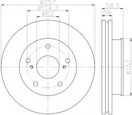 BREMSSCHEIBE 8DD355117821