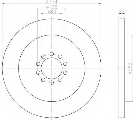 BREMSSCHEIBE 8DD355117531