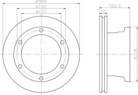 BREMSSCHEIBE 8DD355117541