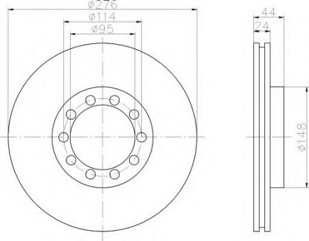 BREMSSCHEIBE 8DD355117571