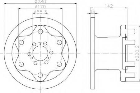 BREMSSCHEIBE 8DD355117591