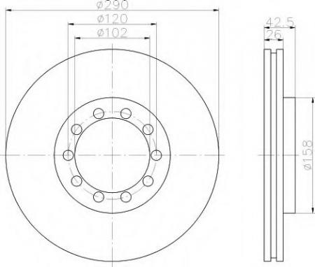 BREMSSCHEIBE 8DD355117601