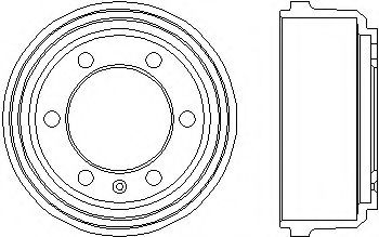 BREMSTROMMEL 8DT355300091 HELLA