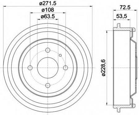 BREMSTROMMEL 8DT355300141