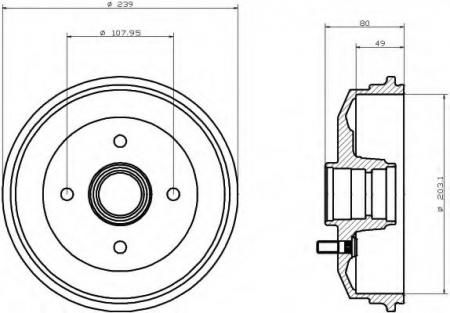 BREMSTROMMEL 8DT355300171