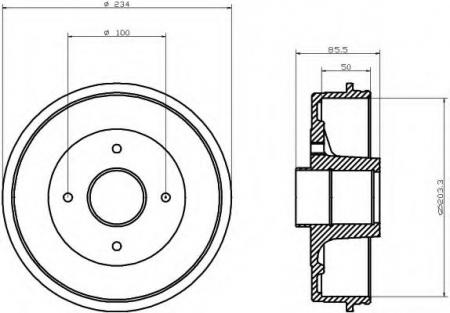 BREMSTROMMEL 8DT355300241