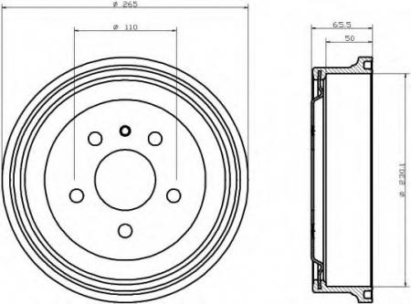 BREMSTROMMEL 8DT355300271