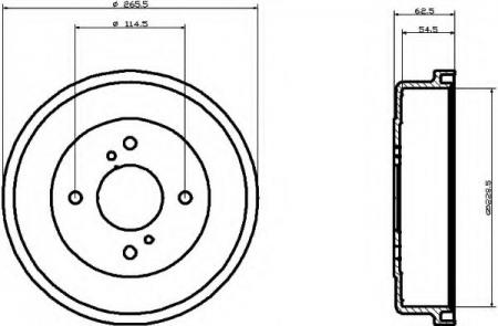 BREMSTROMMEL 8DT355300341