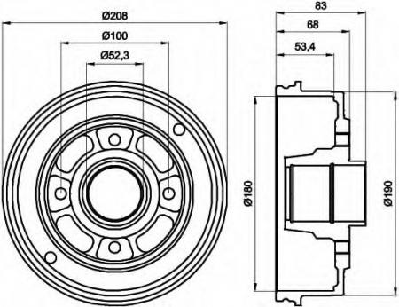   RENAULT (180,2X53,5X208X83X4+2;  .) 1. 8DT 355 300-351