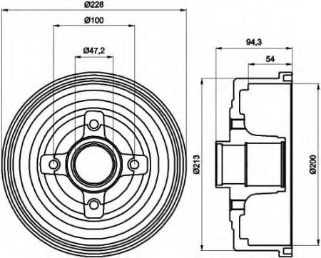 BREMSTROMMEL 8DT355300411