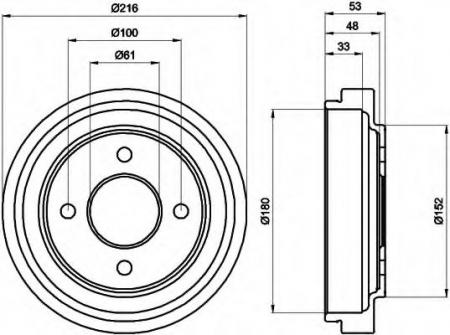 BREMSTROMMEL 8DT355300441