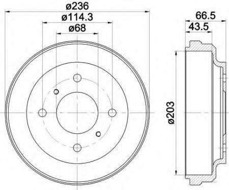 BREMSTROMMEL 8DT355300621