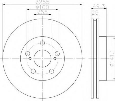 BREMSSCHEIBE 8DD355112031