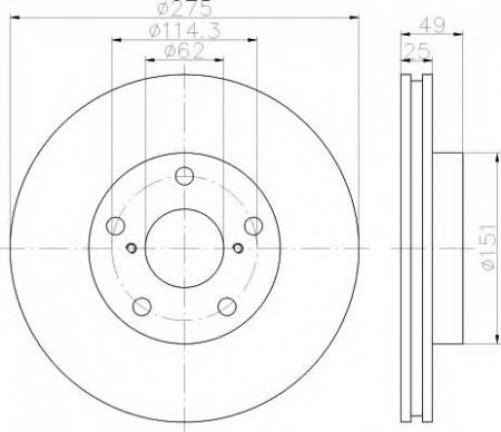 BREMSSCHEIBE 8DD355112061