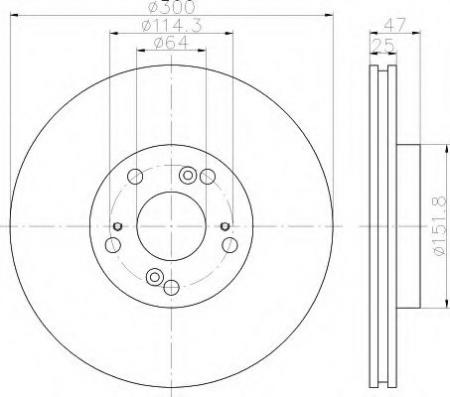 BREMSSCHEIBE 8DD355112151