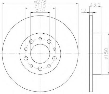 BREMSSCHEIBE 8DD355112531