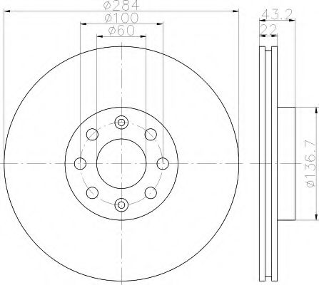 BREMSSCHEIBE 8DD355112601