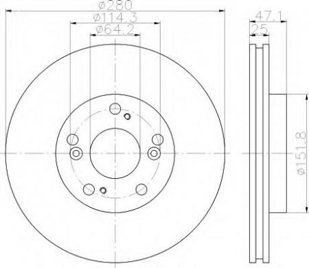 BREMSSCHEIBE 8DD355112741