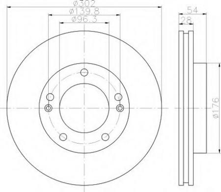 BREMSSCHEIBE 54473PRO 8DD355118081