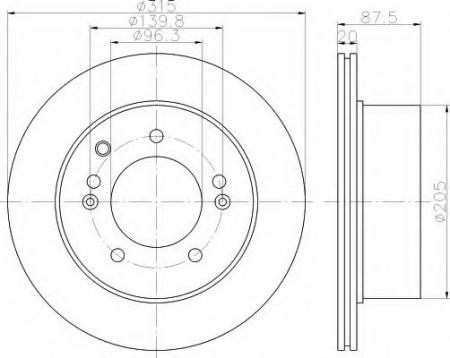 BREMSSCHEIBE 8DD355112821