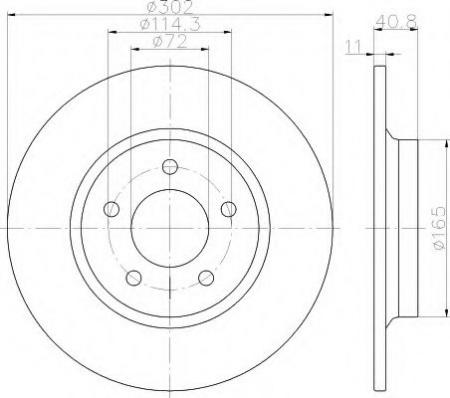 BREMSSCHEIBE 8DD355112901