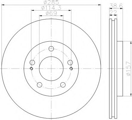 BREMSSCHEIBE 8DD355112931