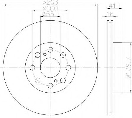 BREMSSCHEIBE 8DD355113081