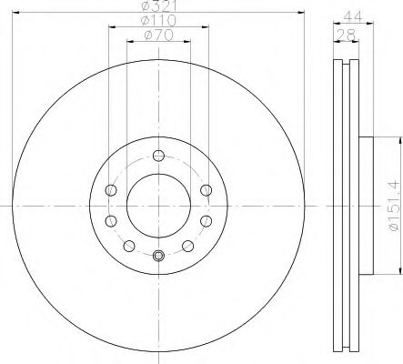 BREMSSCHEIBE 8DD355113091