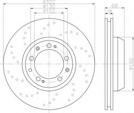 BREMSSCHEIBE 8DD355113141