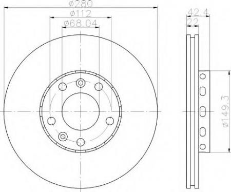 BREMSSCHEIBE 8DD355113321