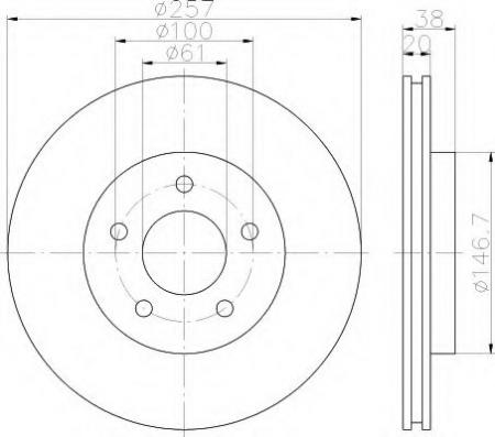 BREMSSCHEIBE 8DD355113351