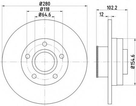 BREMSSCHEIBE 8DD355113401