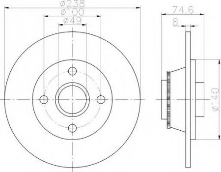 BREMSSCHEIBE 8DD355113431