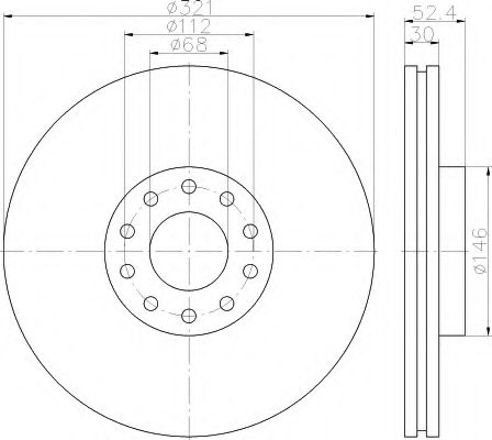 BREMSSCHEIBE 8DD355113501