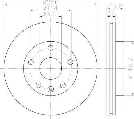 BREMSSCHEIBE 8DD355113571