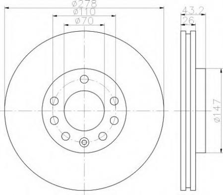 BREMSSCHEIBE 8DD355113611