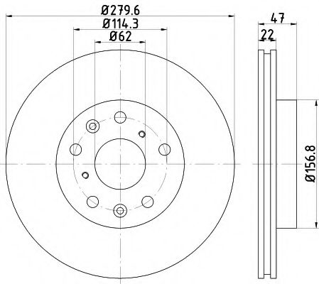 BREMSSCHEIBE 8DD355113631